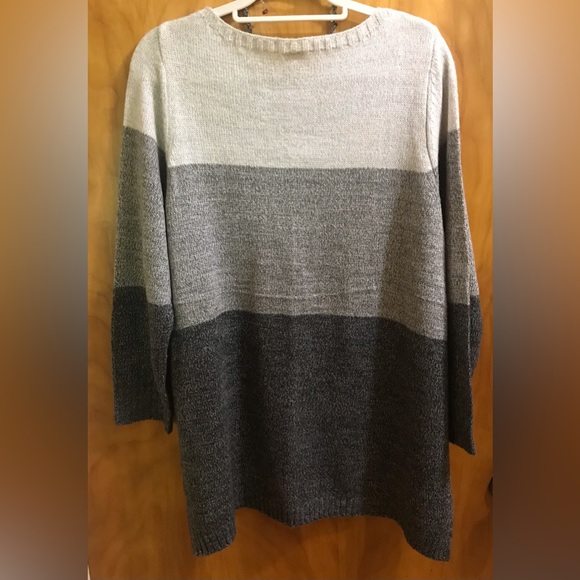 Faded Glory 1X Shades of Gray Sweater - Picture 3 of 7